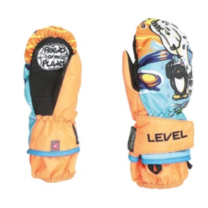 LEVEL GLOVES ANIMAL REC ORANGE JUNIOR