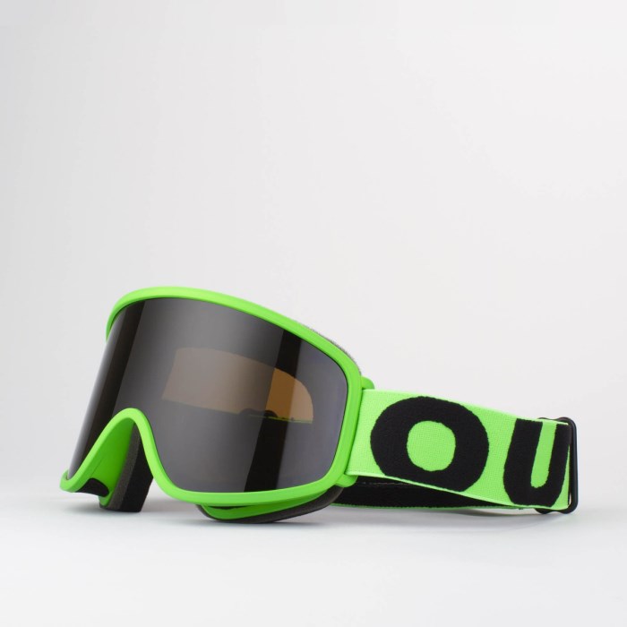 GOGGLES FLAT-FLUO GREEN SMOKE
